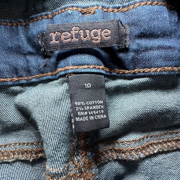 Refuge Bib Overalls Adjustable Bibs Women’s Size 10 Denim - Picture 3 of 11